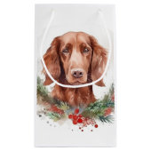 アイリッシュレッドセッタークリスマスリースフェスティバルカップ スモールペーパーバッグ (裏面)