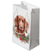 アイリッシュレッドセッタークリスマスリースフェスティバルカップ スモールペーパーバッグ (裏面アングル)