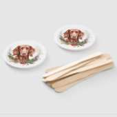 アイリッシュレッドセッタークリスマスリースフェスティバルカップ ハンドファン (組立なし)