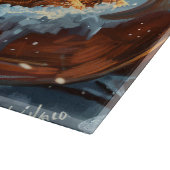 アイリッシュレッドセッタードッグクリスマスフェスティバル カッティングボード (角)