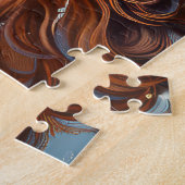 アイリッシュレッドセッタードッグクリスマスフェスティバル ジグソーパズル (側面)