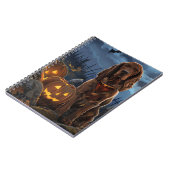 アイリッシュレッドセッターハロウィン不気味 ノートブック (左側)