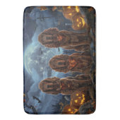 アイリッシュレッドセッターハロウィン不気味 バスマット (正面縦)