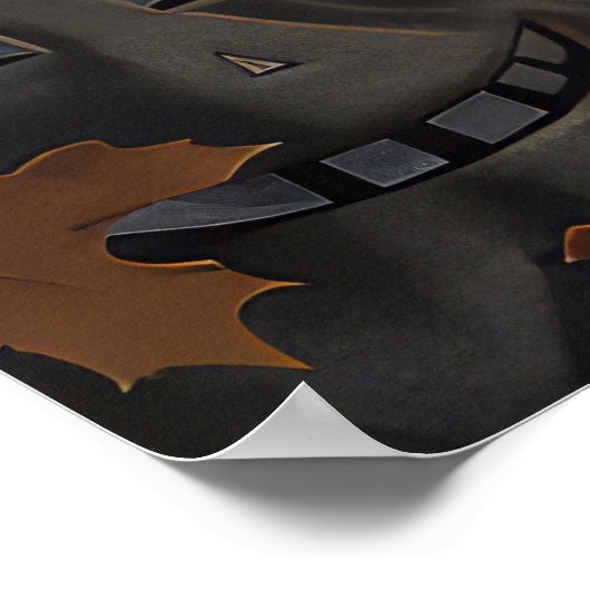 アイリッシュレッドセッターハロウィン不気味 ポスター (角)