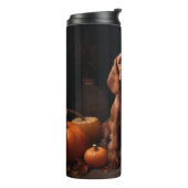 アイリッシュレッドセッターパピー秋デライトカボチャ タンブラー (回転左)