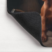 アイリッシュレッドセッターパピー秋デライトカボチャ マウスパッド (コーナー)