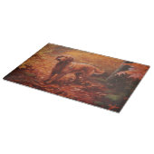 アイリッシュレッドセッター紅葉秋インスパイア カッティングボード (角)