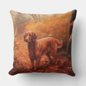 アイリッシュレッドセッター紅葉秋インスパイア クッション (正面)