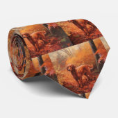 アイリッシュレッドセッター紅葉秋インスパイア ネクタイ (ロール)