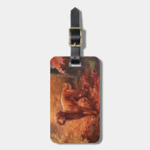 アイリッシュレッドセッター紅葉秋インスパイア ラゲッジタグ (正面縦)