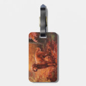 アイリッシュレッドセッター紅葉秋インスパイア ラゲッジタグ (裏面縦)