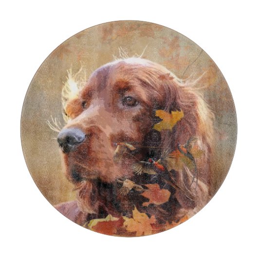 アイリッシュレッドセッター、アイリッシュセッター カッティングボード (正面)