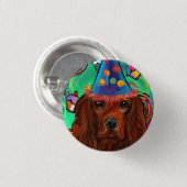 アイリッシュレッドセッター 缶バッジ (正面&裏面)