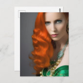 アイリッシュレッド髪の女神ポストカード ポストカード (正面/裏面)