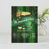 アイリッシュレプレシャンポット金ゴールドSt patricks休日 招待状 (スタンド正面)