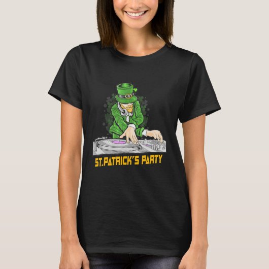 アイリッシュレプレシャンDj Saint Patrick's Dayパーティー Tシャツ (正面)