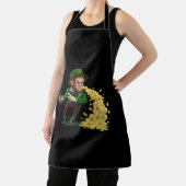 アイリッシュレプレシャンTosing Lucky おもしろい Cookie エプロン (インサイチュ)