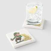 アイリッシュレプレシャンTosing Lucky おもしろい Cookie ストーンコースター (横)