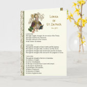 アイリッシュロリカオブセントパトリック祈りの言葉 カード (黄色い花)