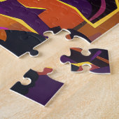 アイリッシュ不気味レッドセッターハロウィンウィッチカボチャ ジグソーパズル (側面)