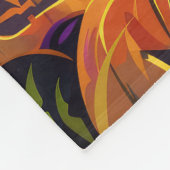 アイリッシュ不気味レッドセッターハロウィンウィッチカボチャ フリースブランケット (角)