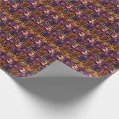 アイリッシュ不気味レッドセッターハロウィンウィッチカボチャ ラッピングペーパー (角)