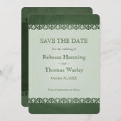 アイリッシュ伝統的ケルト結婚クロス セーブザデート (正面/裏面)