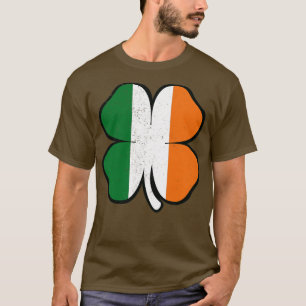 アイリッシュ動揺してアイルランドカラーズフォーリーフクローバーS Tシャツ