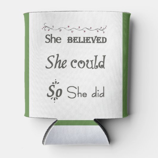 アイリッシュ女子前向きクーラーボックス 缶クーラー (正面)