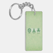 アイリッシュ宗教的な友人の祈りの言葉と恵み キーホルダー (正面左)