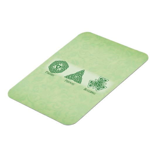 アイリッシュ宗教的な友人の祈りの言葉と恵み マグネット (左側)