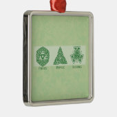アイリッシュ宗教的な友人の祈りの言葉と恵み メタルオーナメント (右)