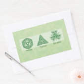 アイリッシュ宗教的な友人の祈りの言葉と恵み 長方形シール (封筒)