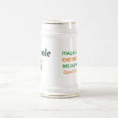 アイリッシュ引用文パーソナライズされたビアスタイン、ビールマグ ビールジョッキ (中央)
