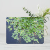 アイリッシュ春クローバー結婚式招待状 招待状 (スタンド正面)