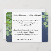 アイリッシュ春クローバー結婚式招待状 招待状 (裏面)