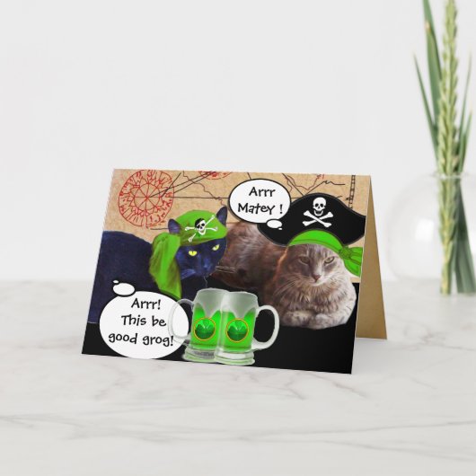 アイリッシュ海賊/アンティーク海賊の宝石図 カード (正面)