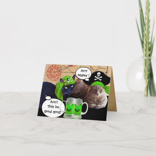 アイリッシュ海賊/アンティーク海賊の宝石図 カード (正面)