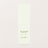 アイリッシュ渦巻形のシャムロックテーブル番号 名刺 (内部フラット)