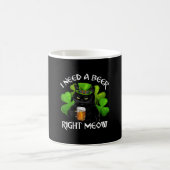 アイリッシュ用の黒猫ビールSt patricks day コーヒーマグカップ (中央)