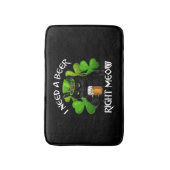 アイリッシュ用の黒猫ビールSt patricks day バスマット (正面縦)