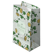 アイリッシュ男女兼用クローバーベビーシャワー スモールペーパーバッグ (正面アングル)