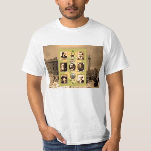 アイリッシュ男性へヒーローズのTシャツ – ホワイト Tシャツ (正面)