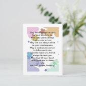 アイリッシュ祈りの言葉賛美のはがき ポストカード (スタンド正面)