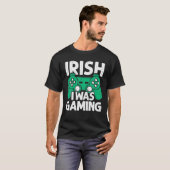 アイリッシュ私はゲーミングSt patricks dayビデおもしろいオGam Tシャツ (正面フル)