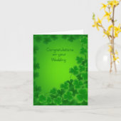 アイリッシュ結婚の祝いカード カード (黄色い花)