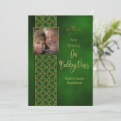 アイリッシュ結婚の誓い、写真の挿入 招待状 (スタンド正面)