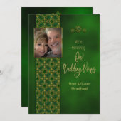 アイリッシュ結婚の誓い、写真の挿入 招待状 (正面/裏面)