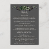 アイリッシュ結婚ズ詳細グリーンバラフローラスカル エンクロージャーカード (正面)