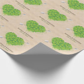 アイリッシュ結婚ズ・シャムロックハート ラッピングペーパー (角)
